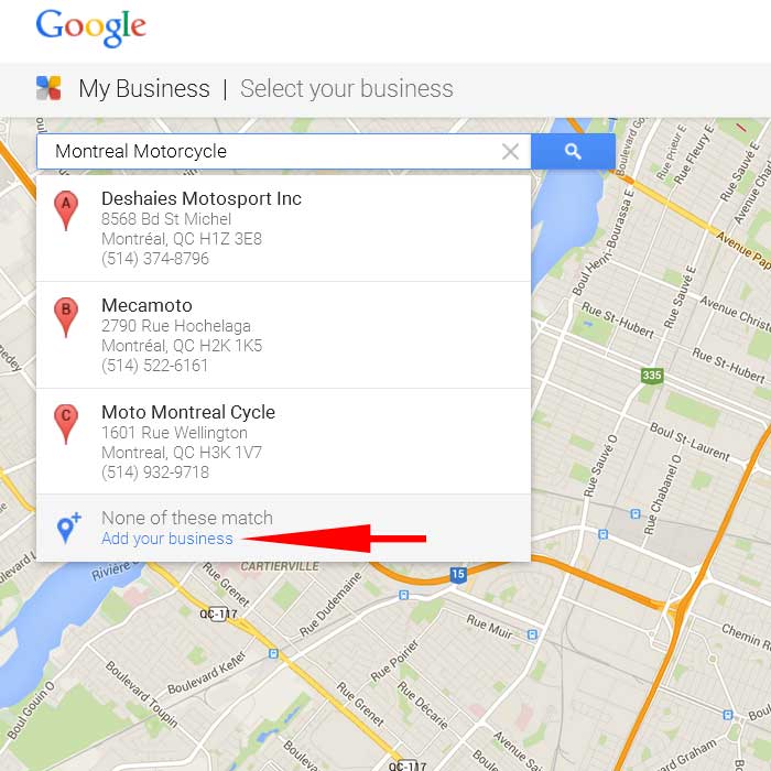 adding business to google maps